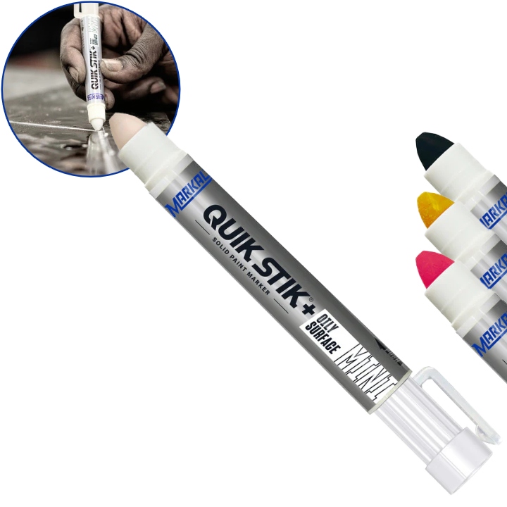 pics/Markal/Quik-Stik Mini Paint/markal-quik-stik-oily-mini-pastenmarker-fuer-fettige-oberflächen-weiss-rot-gelb-schwarz.jpg